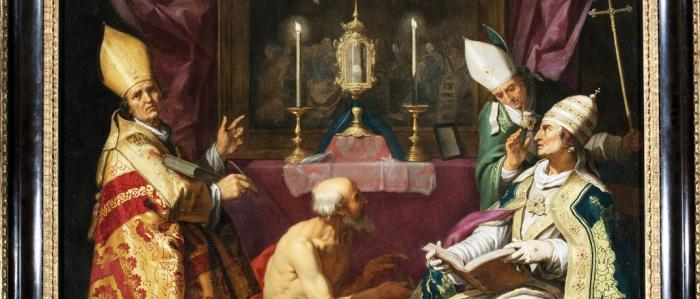 schilderij van de kerkvaders schilderij van de kerkvaders